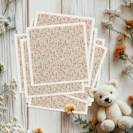 Servilleta De Papel El caprichoso Fiesta del Boho Garden bebé en una d