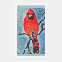 El Cardenal Bird En La Nevada