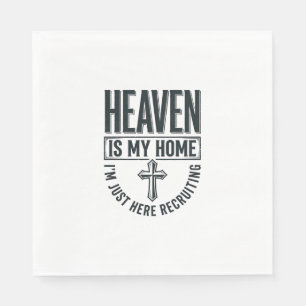 Servilleta De Papel El cielo es mi hogar Camiseta de reclutamiento cri