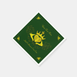 Servilleta De Papel El Claddagh (Oro)
