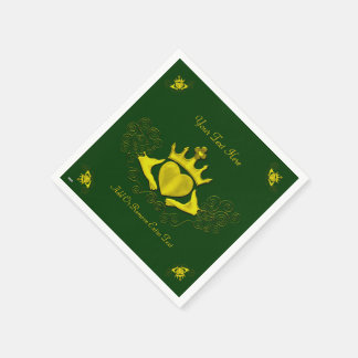 Servilleta De Papel El Claddagh (Oro)