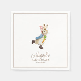 Servilleta De Papel El clásico Baby Shower de invierno Peter the Rabbi