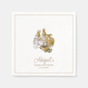 Servilleta De Papel El clásico Baby Shower Peter the Rabbit