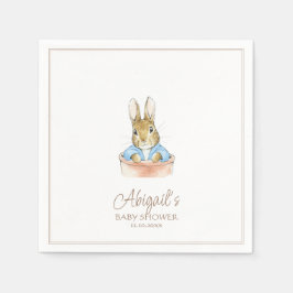 Servilleta De Papel El clásico Baby Shower Peter the Rabbit