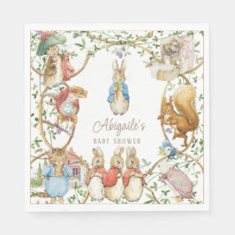 Servilleta De Papel El clásico Baby Shower Peter the Rabbit