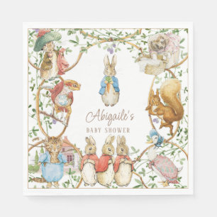 Servilleta De Papel El clásico Baby Shower Peter the Rabbit