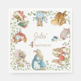 Servilleta De Papel El clásico cumpleaños de Peter the Rabbit