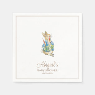 Servilleta De Papel El clásico Peter the Rabbit Winter Fall Baby Showe