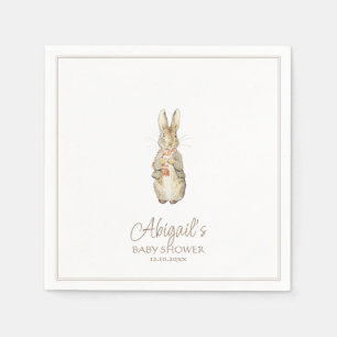 Servilleta De Papel El clásico Peter the Rabbit Winter Fall Baby Showe