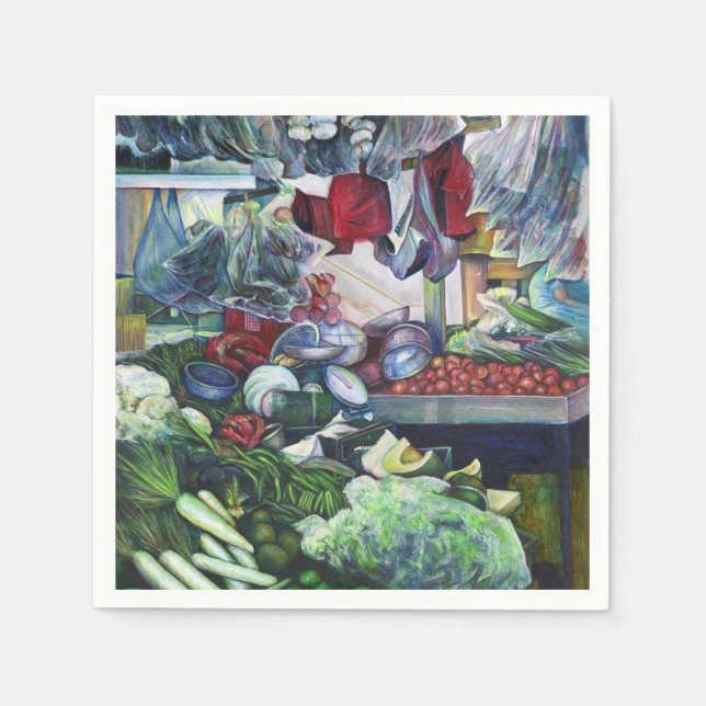 Servilleta De Papel El Club Vegetario Se Encuentra Aquí (Anverso)