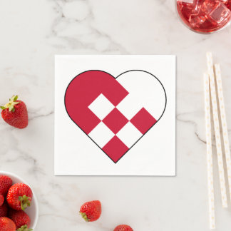 Servilleta De Papel El corazón escandinavo de Yule