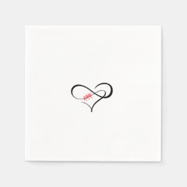Servilleta De Papel El corazón infinito triple H