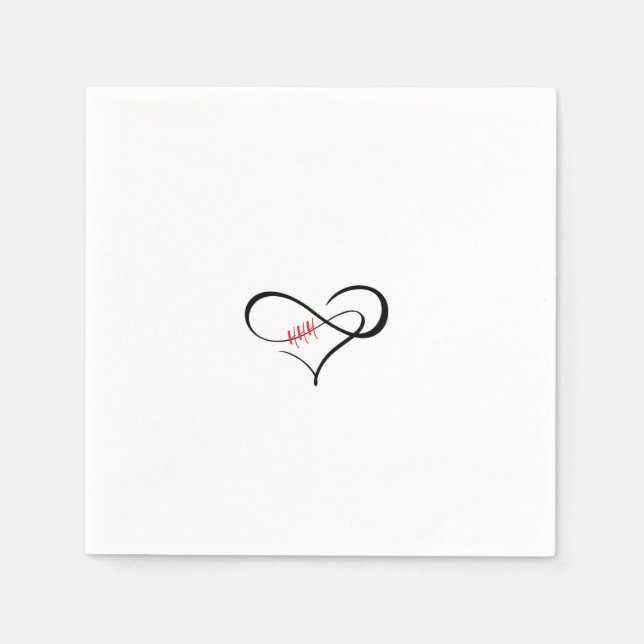 Servilleta De Papel El corazón infinito triple H (Anverso)