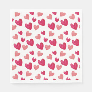 Servilleta De Papel El corazón rojo en