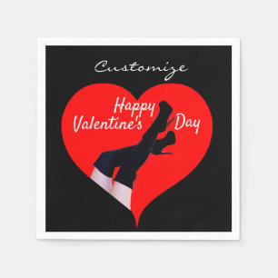 Servilleta De Papel El corazón rojo muslo arranca San Valentín Thund