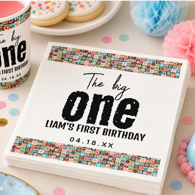 Servilleta De Papel El Cumpleaños Grande 1 (The BIG One 1st Birthday Napkins)