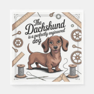 Servilleta De Papel El Dachshund Es Un Perro Perfectamente Diseñado