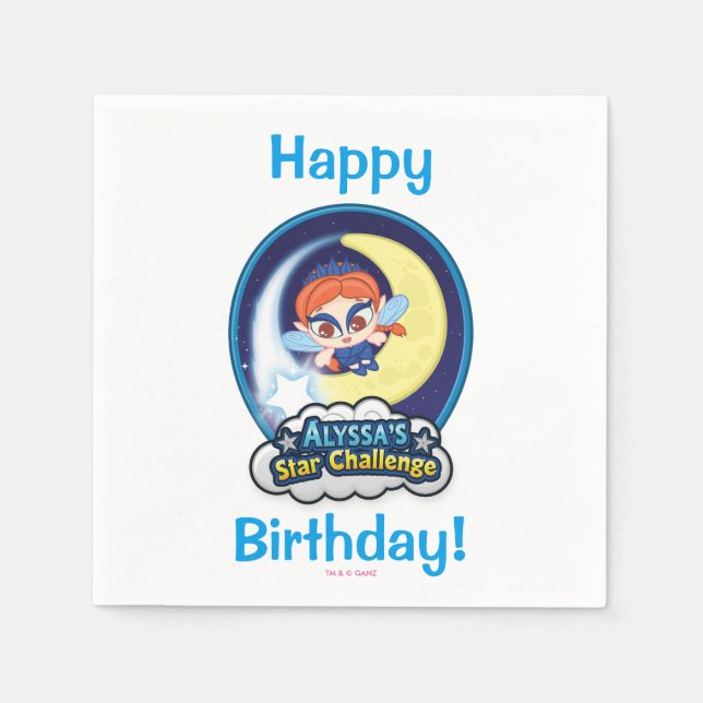 Servilleta De Papel El desafío estelar de Alyssa (Anverso)