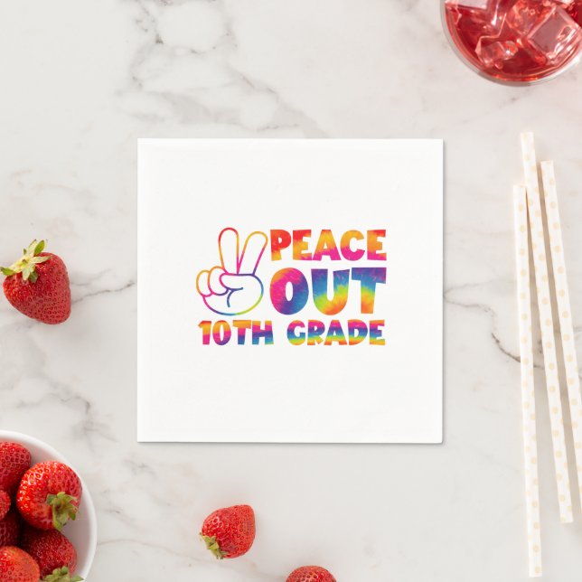 Servilleta De Papel El Día 10 de la Paz de 10° Grado (In situ)