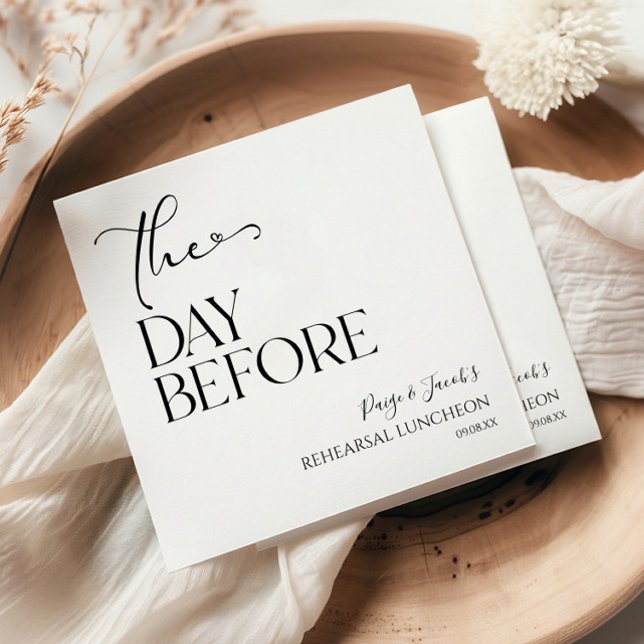 Servilleta De Papel El día antes del ensayo mínimo del Boda (Subido por el creador)