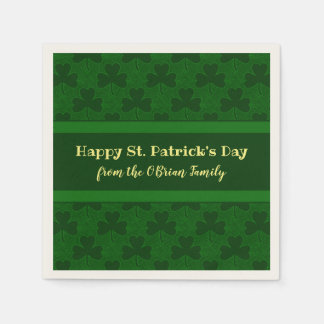 Servilleta De Papel El día de San Patricio personalizado