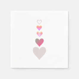 Servilleta De Papel El día de San Valentín Corazones Patrón sencillo d