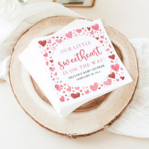 Servilleta De Papel El día de San Valentín Rosa Pequeño Querido Baby S