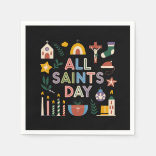 Servilleta De Papel El Día de Todos los Santos Celebra el Día Signific