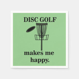 Servilleta De Papel El Disc Golf Me Hace Feliz Fiesta de Disc Golf