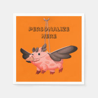 El disfraz de cuervo de cerdo volador cae lindo na