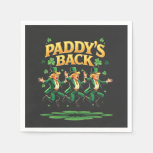 Servilleta De Papel El divertido día de San Patricio de Trump vuelve c