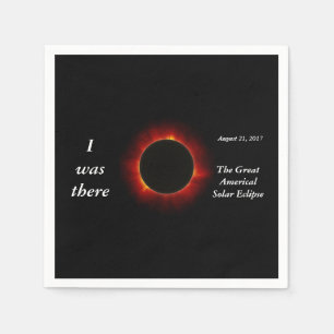 Servilleta De Papel El eclipse solar 2017 "estaba allí" edición
