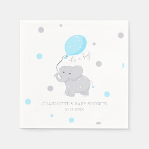 Servilleta De Papel El elefante lindo Baby Shower Boy