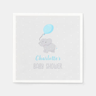 Servilleta De Papel El elefante lindo Baby Shower Boy