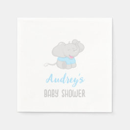 Servilleta De Papel El elefante lindo Baby Shower Boy