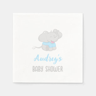 Servilleta De Papel El elefante lindo Baby Shower Boy
