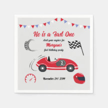 Él es un Cumpleaños de Coche de Carreras Rojo Fest