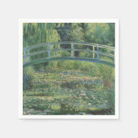 El estanque de nenúfares, pintura al óleo del pais