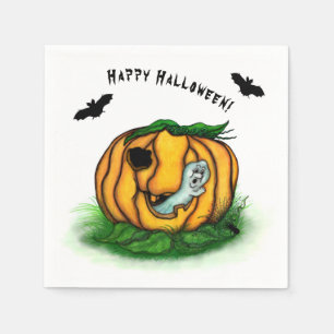 Servilleta De Papel El fantasma de Halloween , Bat , Ghost y Spider
