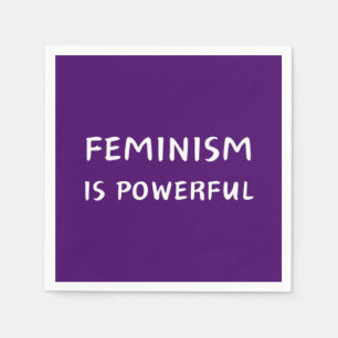 Servilleta De Papel El feminismo es poderoso