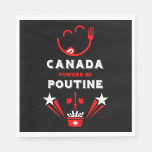 Servilleta De Papel El Festival de Comida Canadiense La Poutine