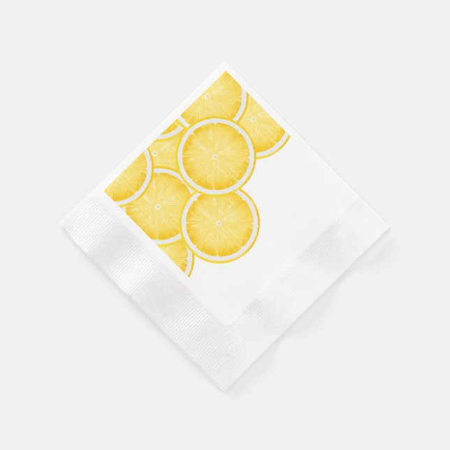 Servilleta De Papel El Fiesta Amarillo Lemon Spritz (Borde)