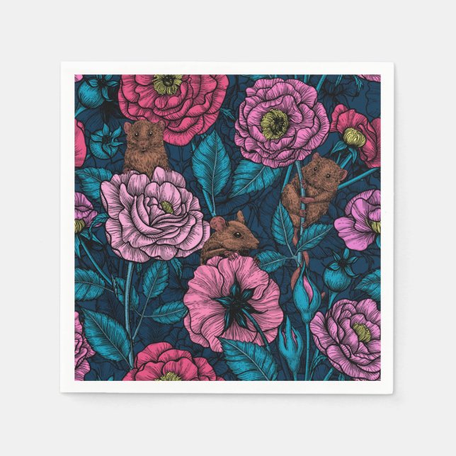 Servilleta De Papel El fiesta de ratones (Anverso)