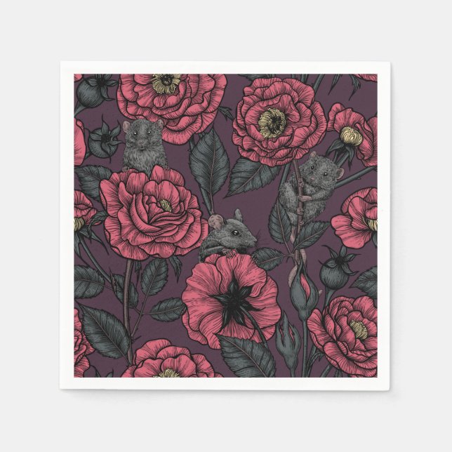 Servilleta De Papel El fiesta de ratones (Anverso)