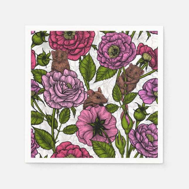 Servilleta De Papel El fiesta de ratones (Anverso)