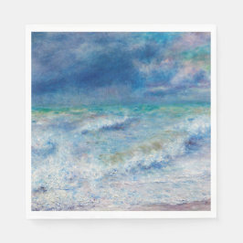 Servilleta De Papel El Fuego De Renoir. Impresionismo de las olas náut
