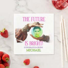 Servilleta De Papel El futuro es brillante Profeta adivino 