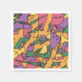 Servilleta De Papel El garabato festivo