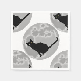 Servilleta De Papel El gato negro