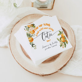 Servilleta De Papel El género cutáneo pequeño revela a él o ella